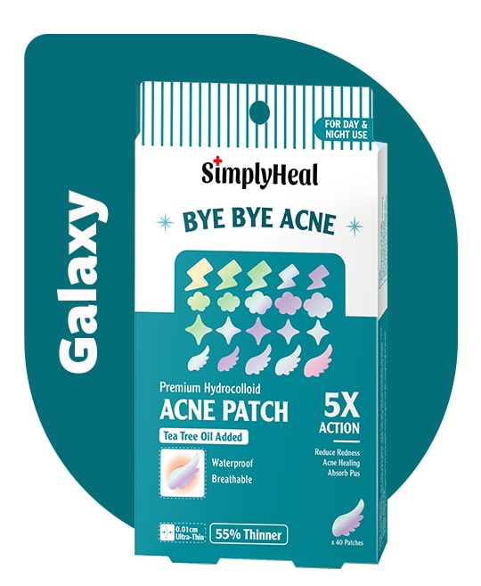 SimplyHeal Galaxy Day & Night Premium Hydrocolloid Acne Patch 40s