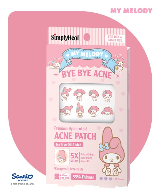 SimplyHeal My Melody Day & Night Premium Hydrocolloid Acne Patch 20s
