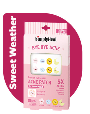 SimplyHeal Sweet Weather Day & Night Premium Hydrocolloid Acne Patch with Tea Tree Oil