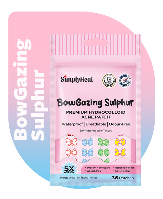SimplyHeal BowGazing Sulphur Day & Night Premium Hydrocolloid Acne With Tea Tree Oil 36s