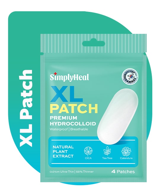 Simplyheal XL Day & Night Premium Hydrocolloid Acne Patch With Tea Tree Oil 4 Patches